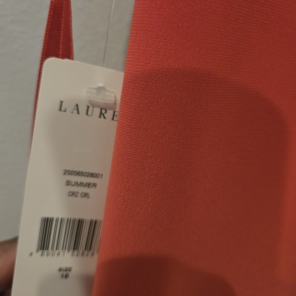 Ralph Lauren Orange Sheath Midi Dress for Cocktail - Picture 6 of 7